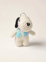 Load image into Gallery viewer, Snoopy + Vest Crochet Bagcharm
