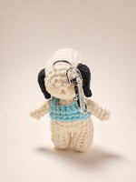 Load image into Gallery viewer, Snoopy + Vest Crochet Bagcharm
