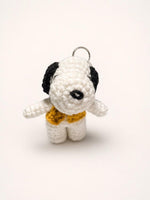 Load image into Gallery viewer, Snoopy + Vest Crochet Bagcharm
