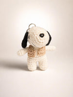 Load image into Gallery viewer, Snoopy + Vest Crochet Bagcharm
