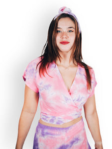 Tie Dye Capri Short Sleeves Set